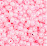 11/0 Preciosa Seed Beads Opaque Pale Pink Dyed Pearl #35011